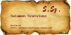 Salamon Szalviusz névjegykártya